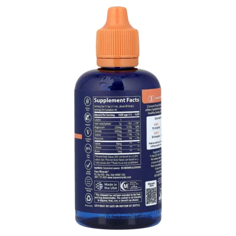 Frasco de Trace Mineral Drops concentrado iónico natural