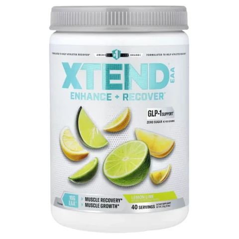 Bote de Xtend EAA Scivation suplemento de aminoácidos esenciales sabor fruta