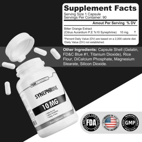 sinefrina-pure-nutrition-10mg-90-capsulas-frente-etiqueta-p-synephrine-naranja-amarga-gmp-certified