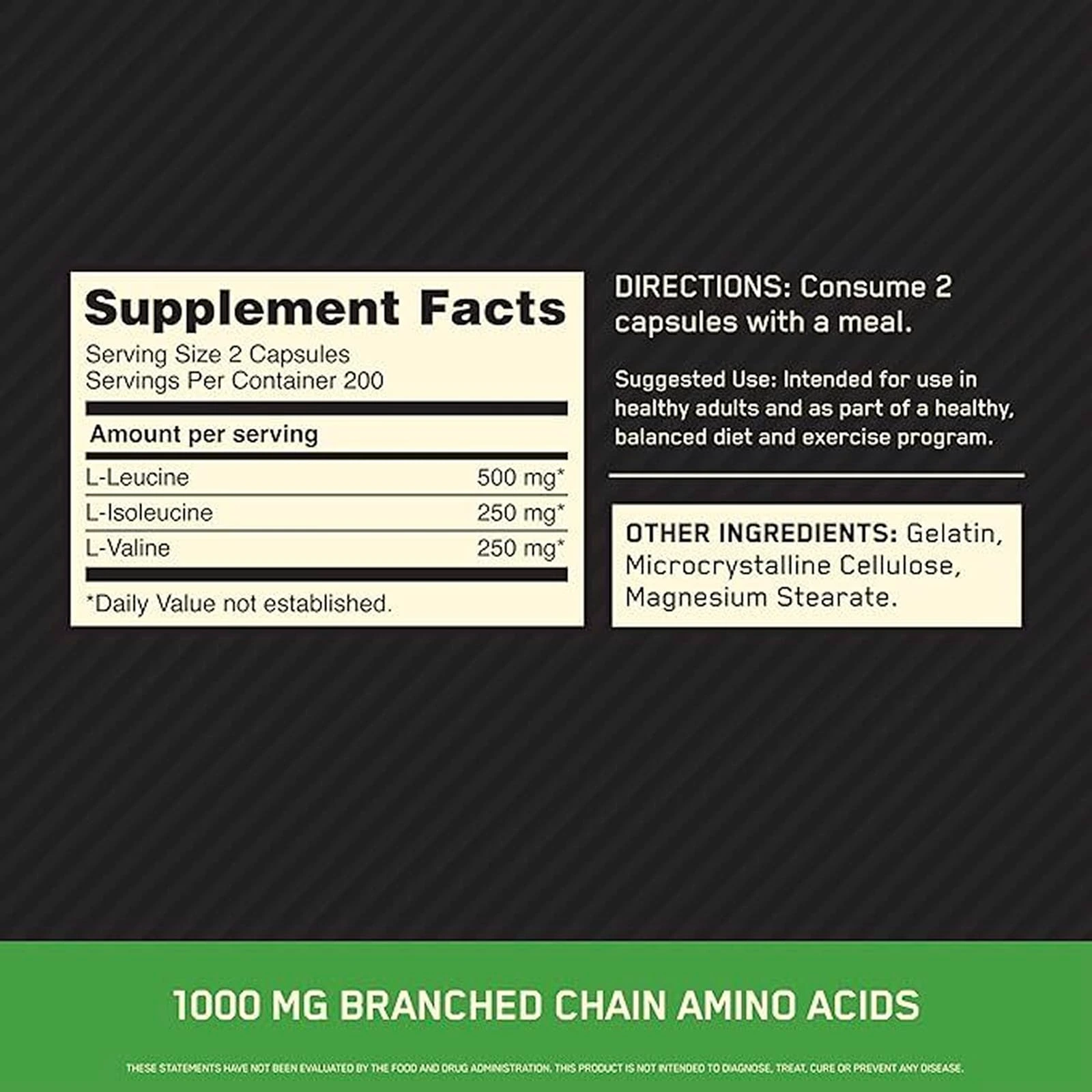 bcaa-1000-on-400-caps-tabla-nutricional-ingredientes-200-porciones-2-capsulas-5-calorias-0g-carbs