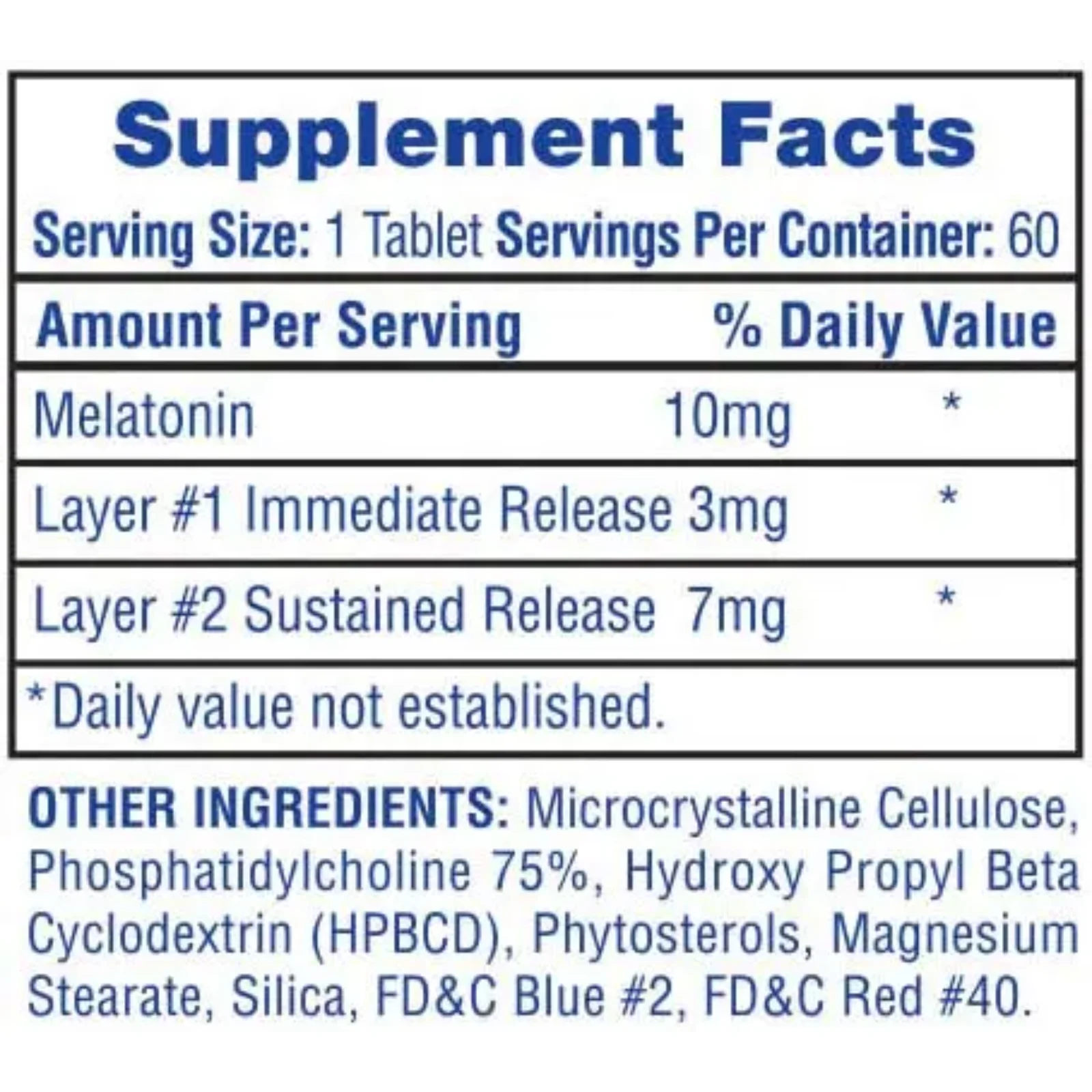 Frasco de Melatonina de Hi-Tech Pharmaceuticals en tabletas liposomales, suplemento alimenticio para el descanso reparador y el insomnio.
