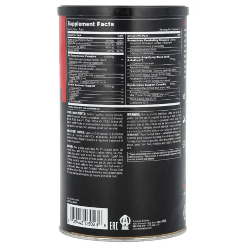 animal-stak-21-pack-universal-nutrition bodybuilder atleta-fuerza gym ciclo-hormonal-natural-testosterona-gh-linea-animal