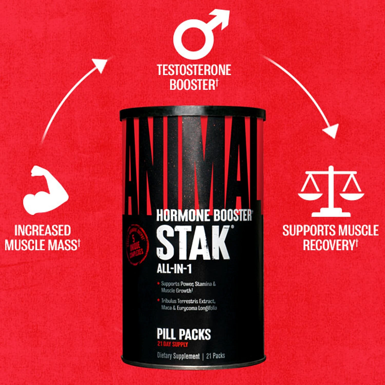 animal-stak 21-pack universal-nutrition supplement-facts 8-pastillas-por-pack ciclo-21-dias-on-7-off gmp-made-usa-1977