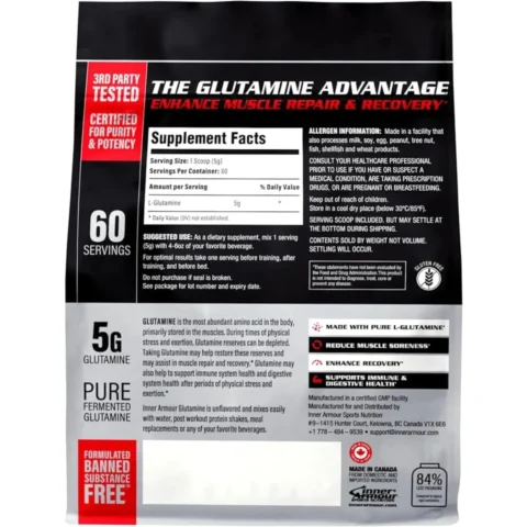 glutamina-inner-armour-300g-frente-etiqueta-l-glutamine-pharmaceutical-grade-gluten-free-sin-aditivos