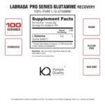 glutamina-500-grs-100-serv-labrada 5g-pharmaceutical-grade-l-glutamina anticatabolico-sintesis-inmunidad-intestino-100-dias