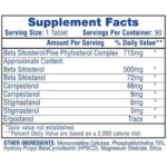 beta-sitosterol-hi-tech 90-tabletas frente-etiqueta pine-phytosterol-99 cardiovascular-prostata-inmune-made-usa-fda