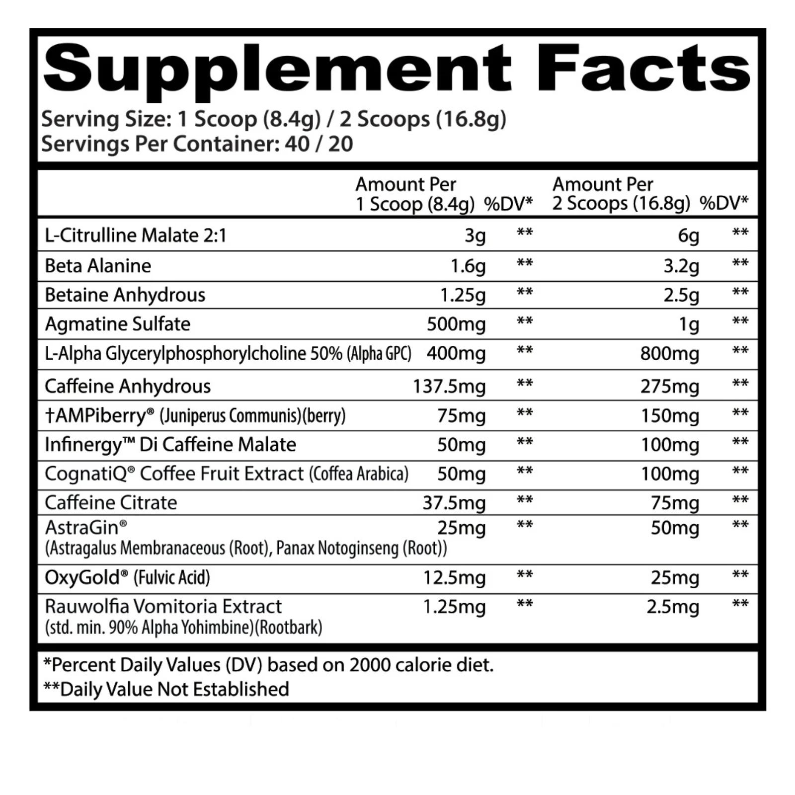 psychotic-x 40-serv insane-labz supplement-facts alfa-gpc astragin-oxygold-ampiberry rauwolfia-vomitoria-90-yohimbina