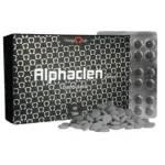 Frasco frontal de Alphaclen Clenbuterol Omega Lab.