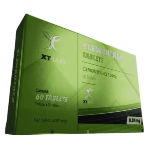 Tabletas dosificadas a 40 mcg del quemador Clenbutrex XT Labs.