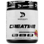 creatina-monohidratada-45-serv-dragon-pharma 5g-creatina-100-pura sin-rellenos fuerza-masa-muscular-recuperacion-sabor