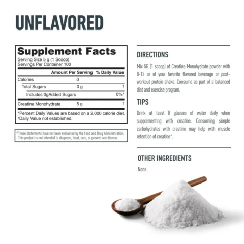 creatina-monohidratada 100-serv isopure supplement-facts 5g-por-scoop 0-calorias reciclaje-atp-recuperacion-muscular