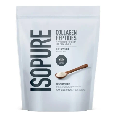 peptidos-de-colageno-28-serv-isopure 20g-colageno-grass-fed 30mcg-biotina-36mg-vitamina-c piel-cabello-unas-articulaciones