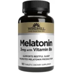 sleep-melatonina-3-mg-180-tabs-windmill descanso-natural sueno-reparador vegano-gluten-free-sin-aditivos-artificiales