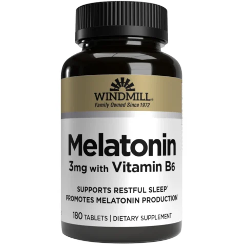 sleep-melatonina-3-mg-180-tabs-windmill descanso-natural sueno-reparador vegano-gluten-free-sin-aditivos-artificiales