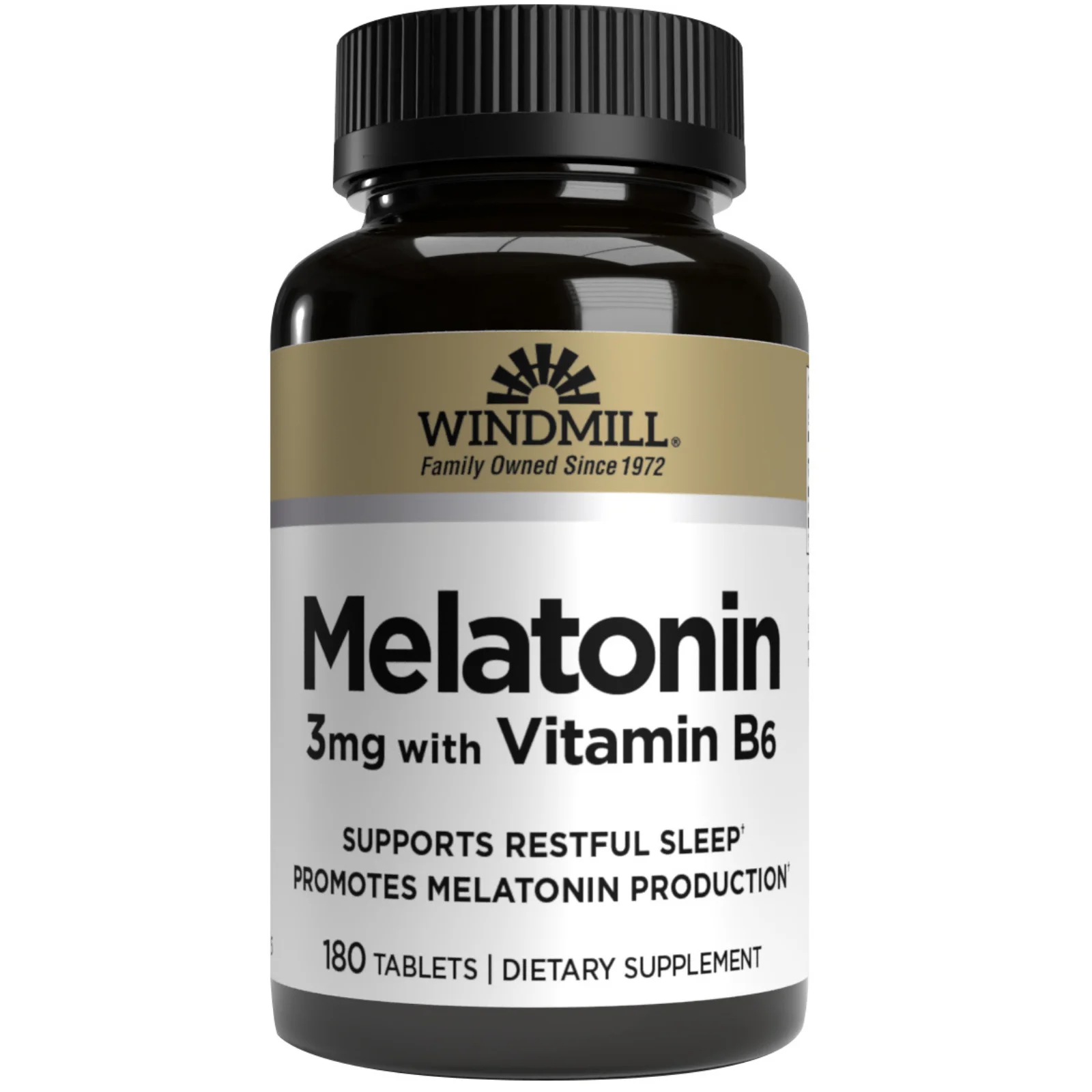 sleep-melatonina-3-mg-180-tabs-windmill descanso-natural sueno-reparador vegano-gluten-free-sin-aditivos-artificiales