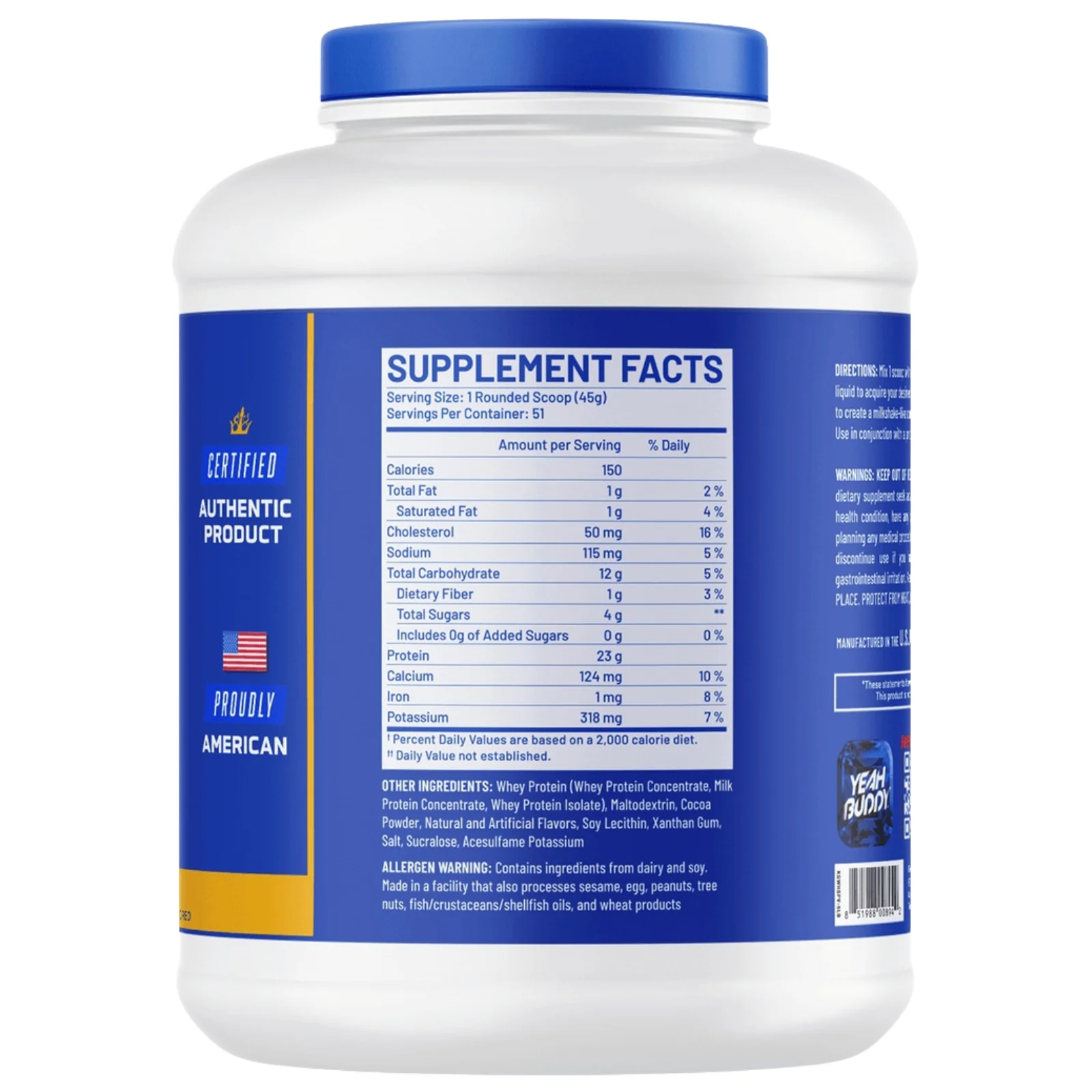 King Whey Sport 5 Lbs Ronnie Coleman envase de 5 libras de proteina