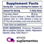 saffron-hi-tech-pharmaceuticals 90-capsulas frente-frasco promotes-positive-mood-well-being-no-gmo-usa