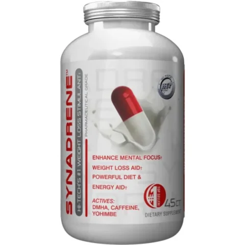 Synadrene 45 Caps Hi Tech Pharmaceuticals, vista frontal del frasco